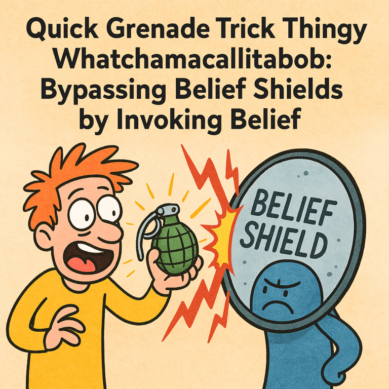 Quick Grenade Trick Thingy Whatchamacallitabob: Bypassing Belief Shields by Invoking Belief
