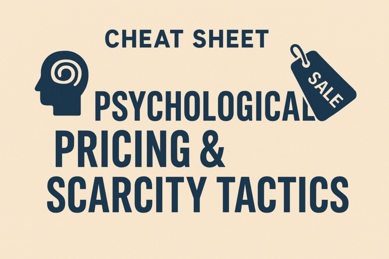 Cheat Sheet: Psychological Pricing & Scarcity Tactics