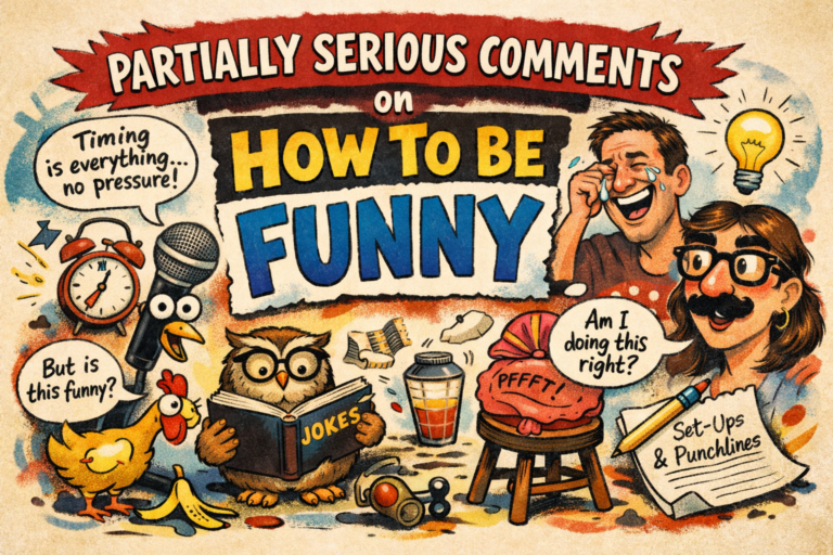 Partially Serious Comments on How to Be Funny